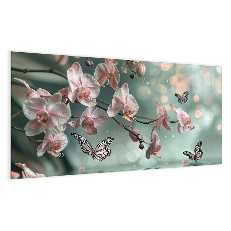 Magnettafel - Orchidee am Wasser