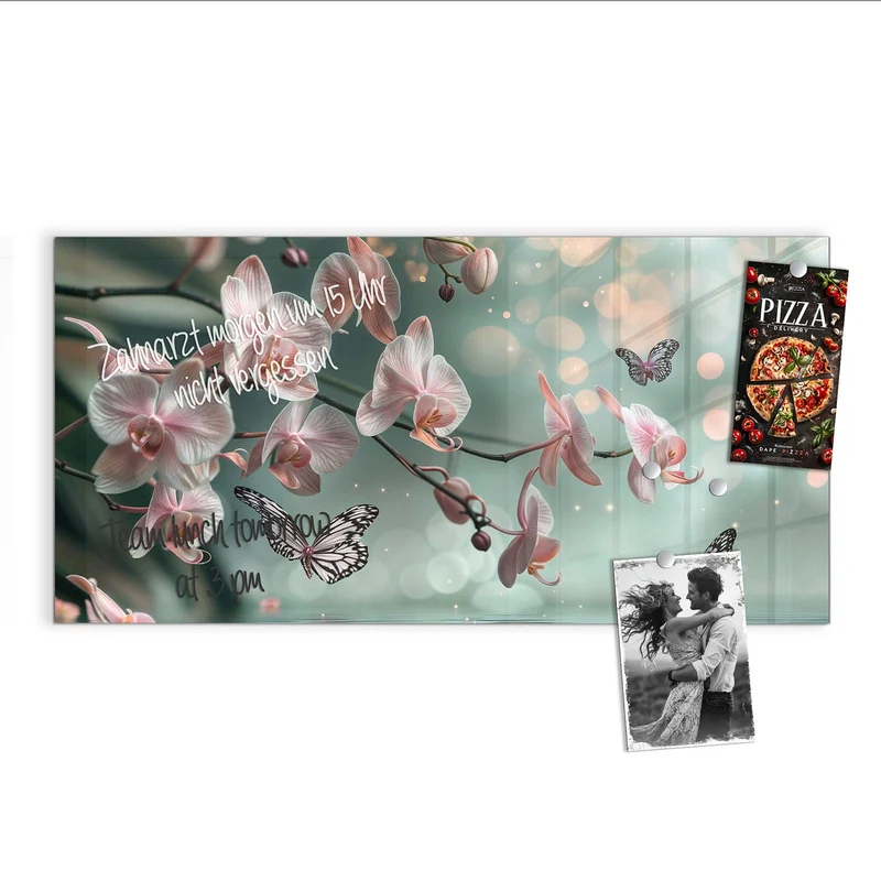 Magnettafel - Orchidee am Wasser