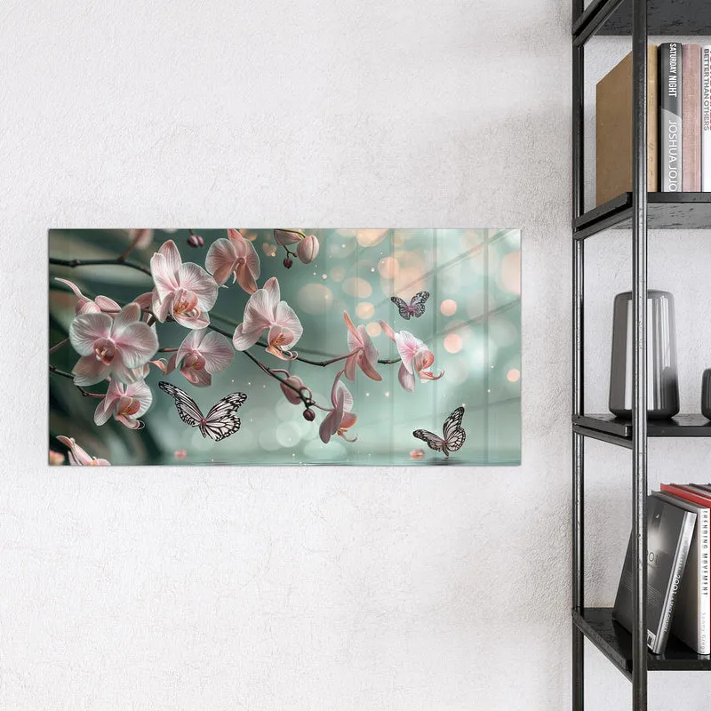 Magnettafel - Orchidee am Wasser