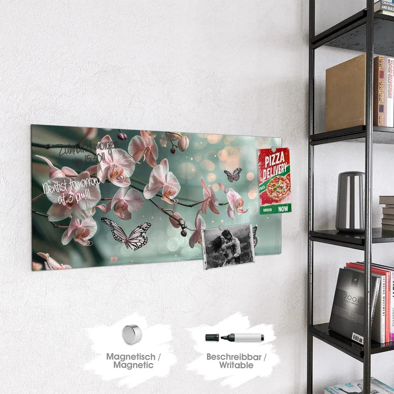Magnettafel - Orchidee am Wasser