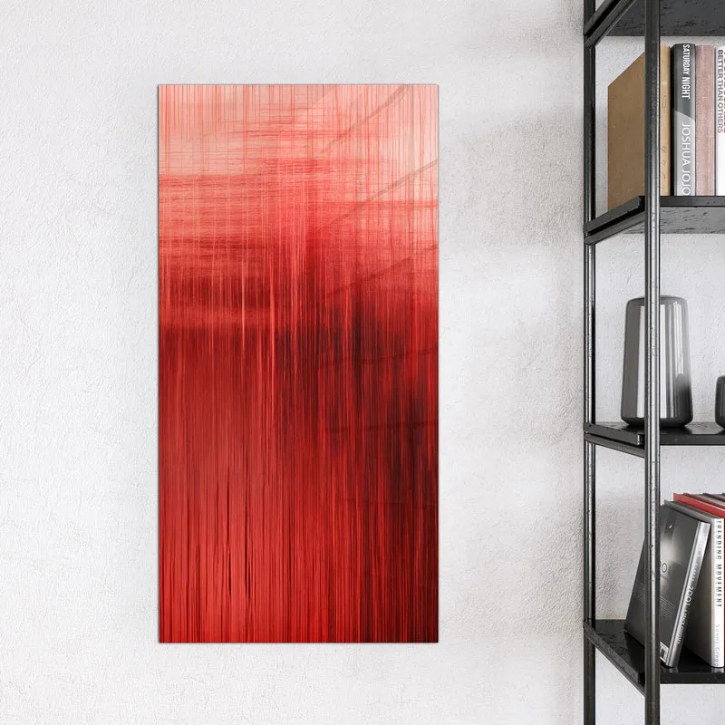 Magnettafel - Vertikale Linien in Rot