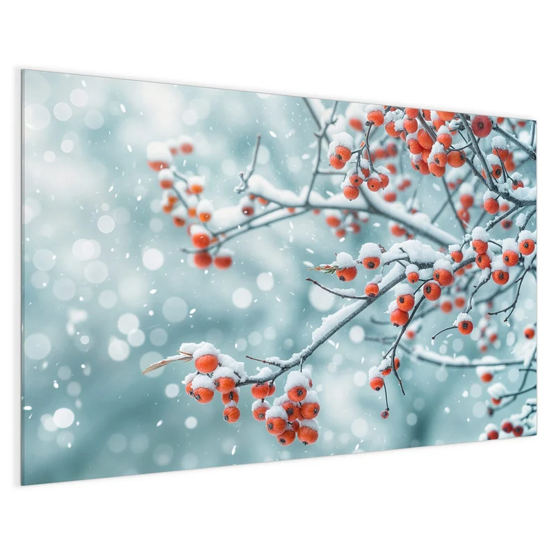 Magnettafel - Beeren im Schnee