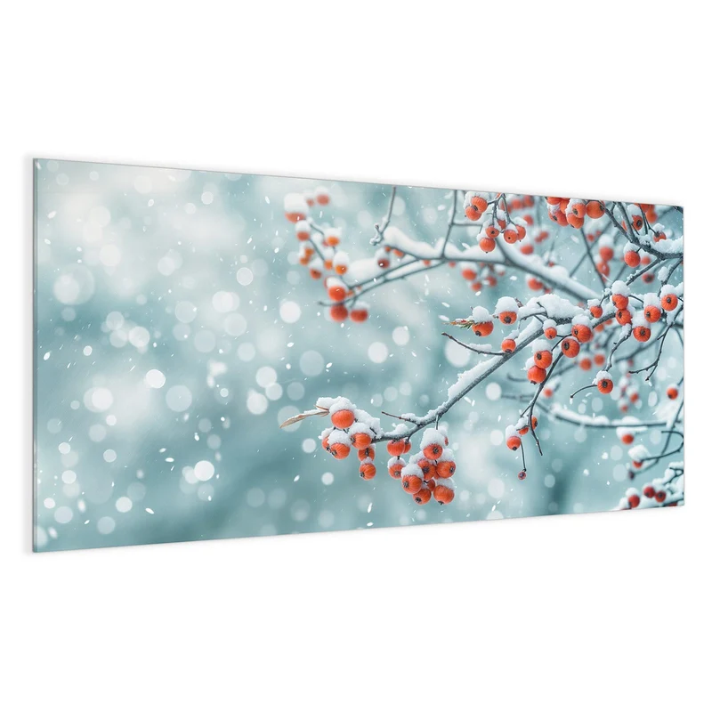 Magnettafel - Beeren im Schnee