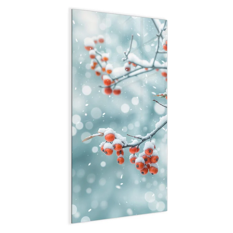 Magnettafel - Beeren im Schnee