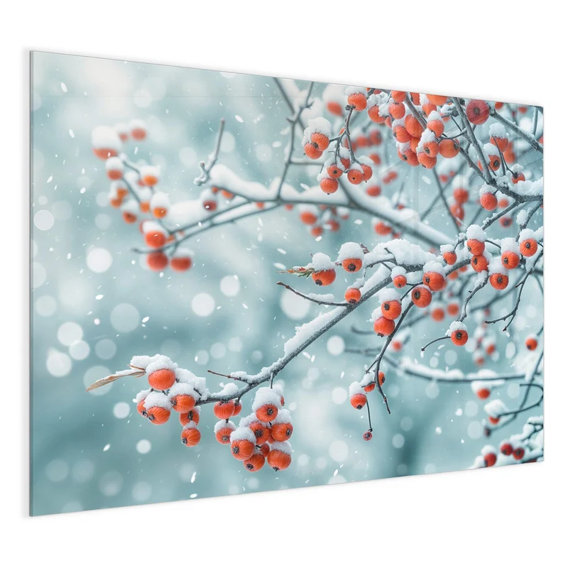 Magnettafel - Beeren im Schnee