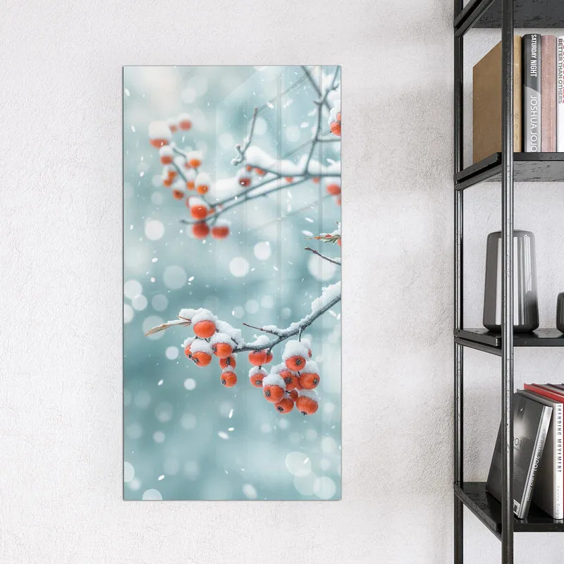 Magnettafel - Beeren im Schnee