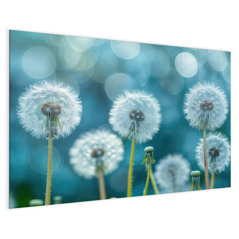 Magnettafel - Pusteblumen in Türkis