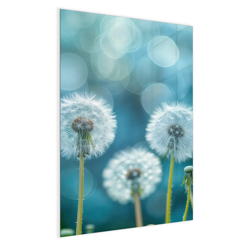 Magnettafel - Pusteblumen in Türkis