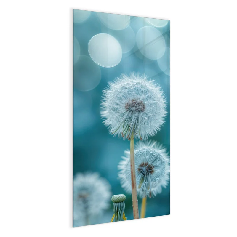 Magnettafel - Pusteblumen in Türkis