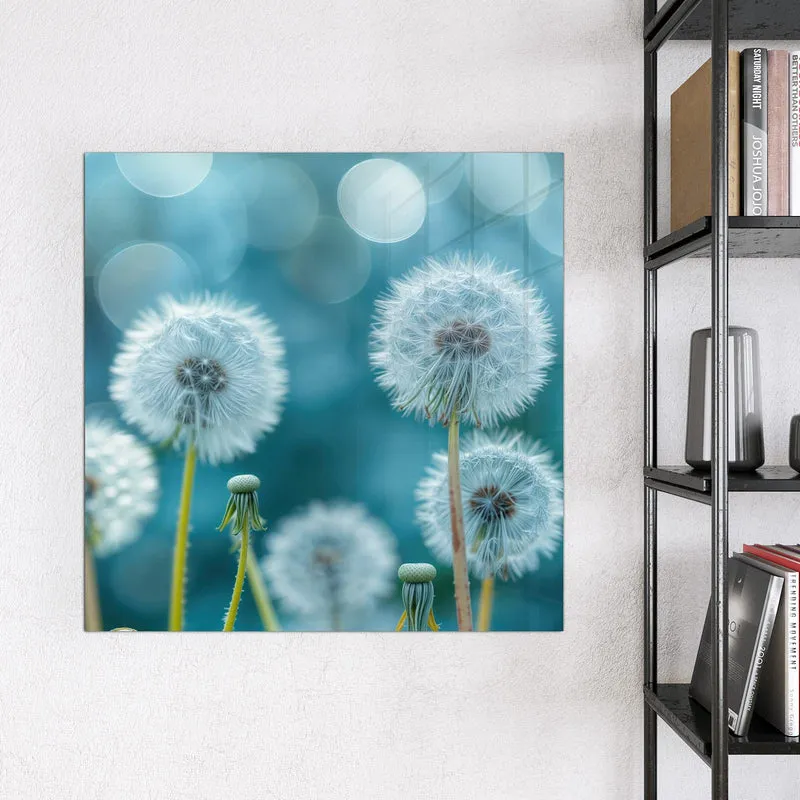 Magnettafel - Pusteblumen in Türkis