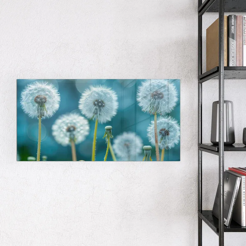 Magnettafel - Pusteblumen in Türkis