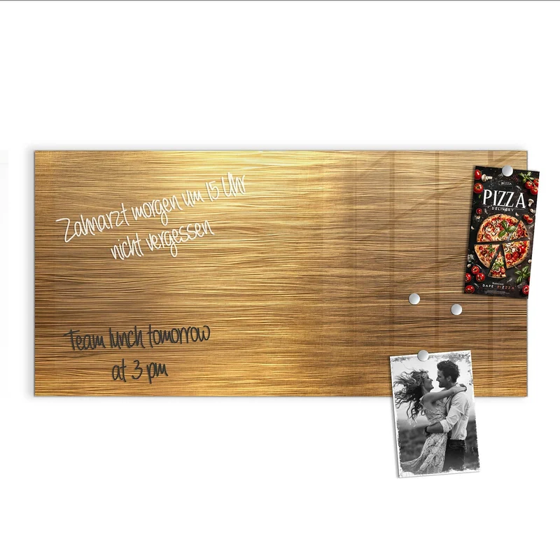 Magnettafel - Gebürstetes Gold