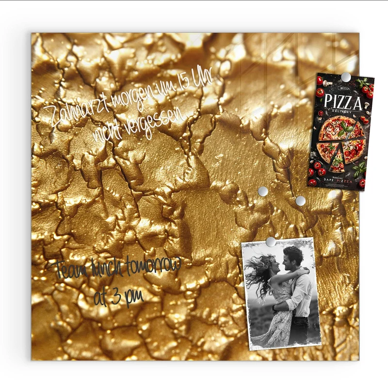 Magnettafel - Rissiges Gold