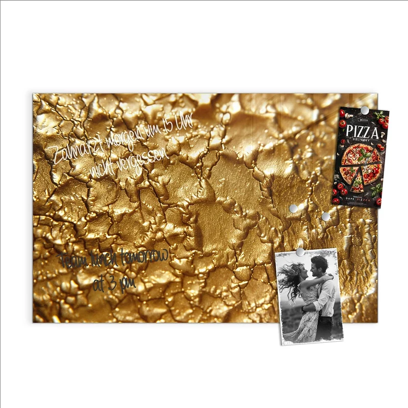 Magnettafel - Rissiges Gold