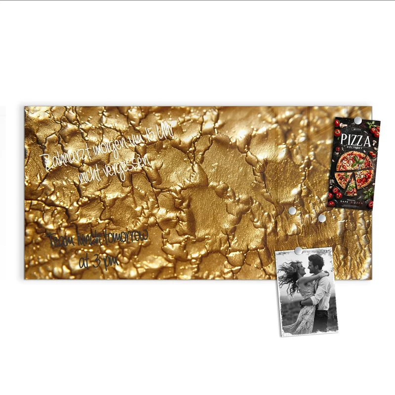 Magnettafel - Rissiges Gold