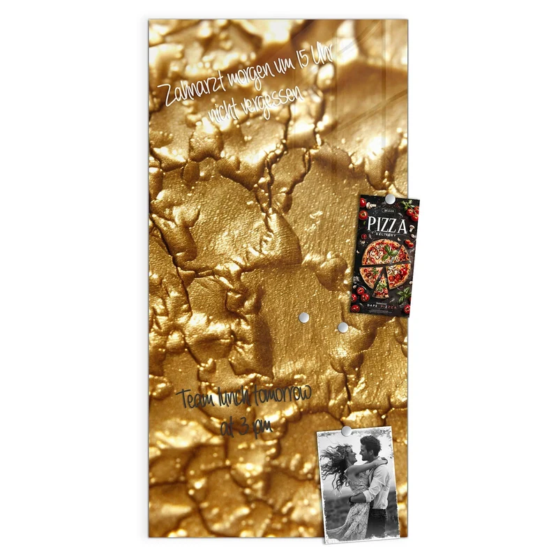 Magnettafel - Rissiges Gold
