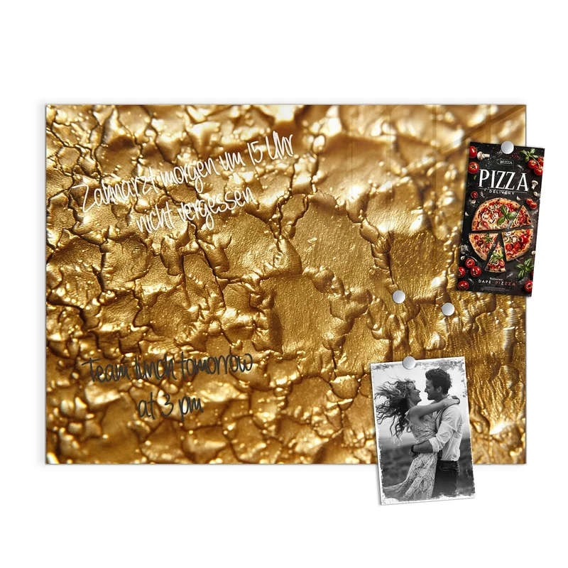 Magnettafel - Rissiges Gold