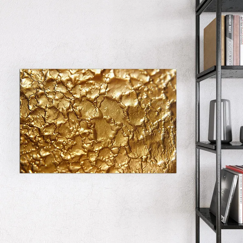 Magnettafel - Rissiges Gold