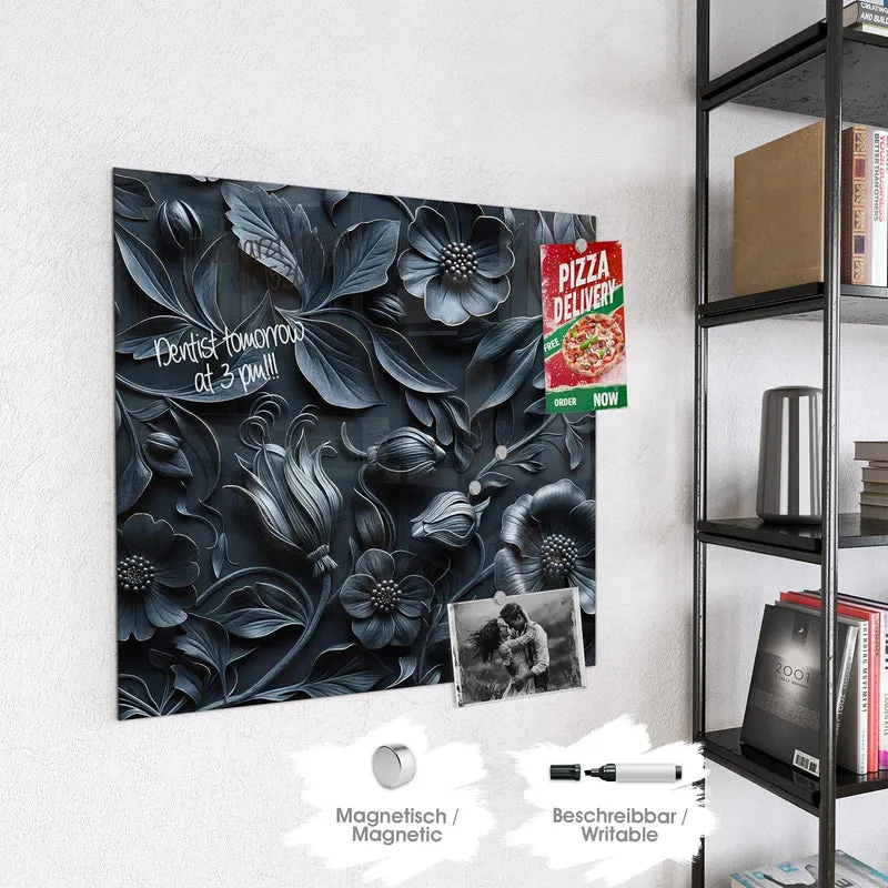 Magnettafel - Relief in Anthrazitblau