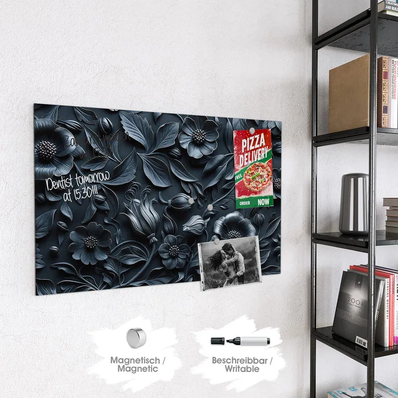 Magnettafel - Relief in Anthrazitblau