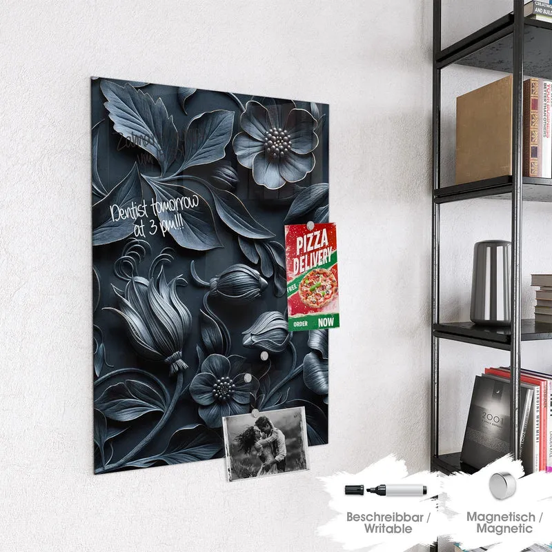 Magnettafel - Relief in Anthrazitblau