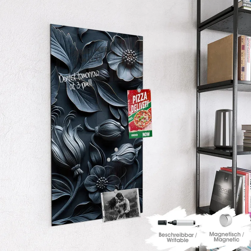 Magnettafel - Relief in Anthrazitblau