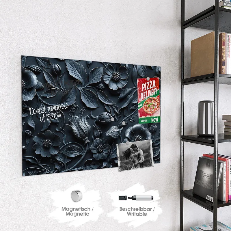 Magnettafel - Relief in Anthrazitblau
