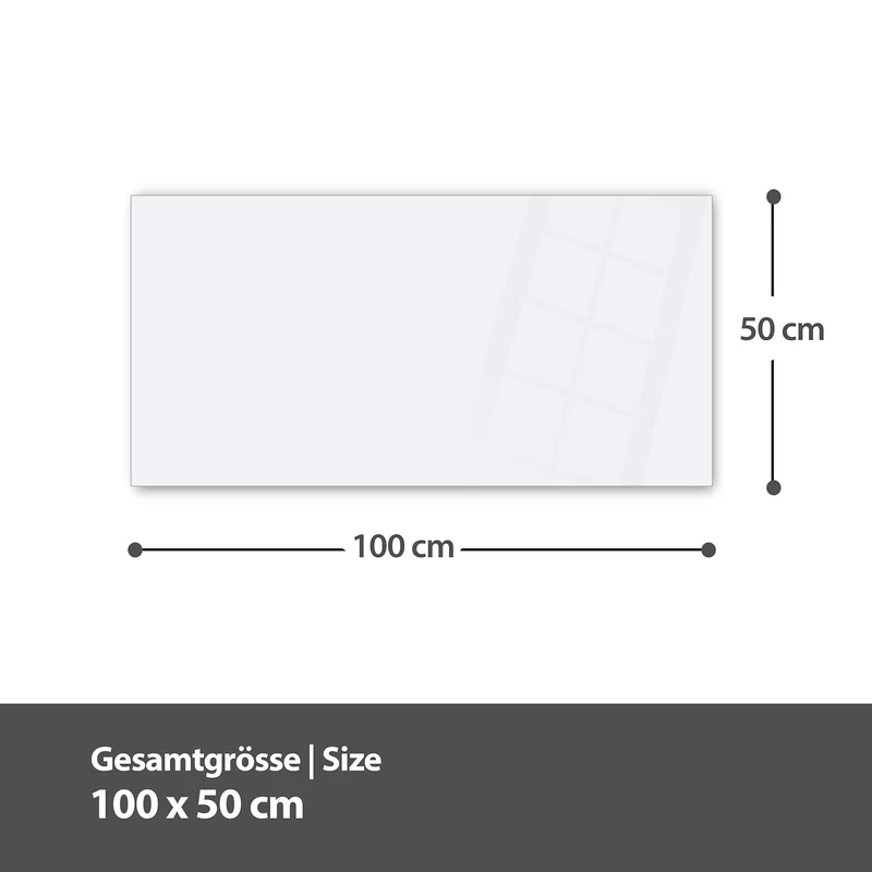 Magnettafel - Neon Skyline bei Nacht