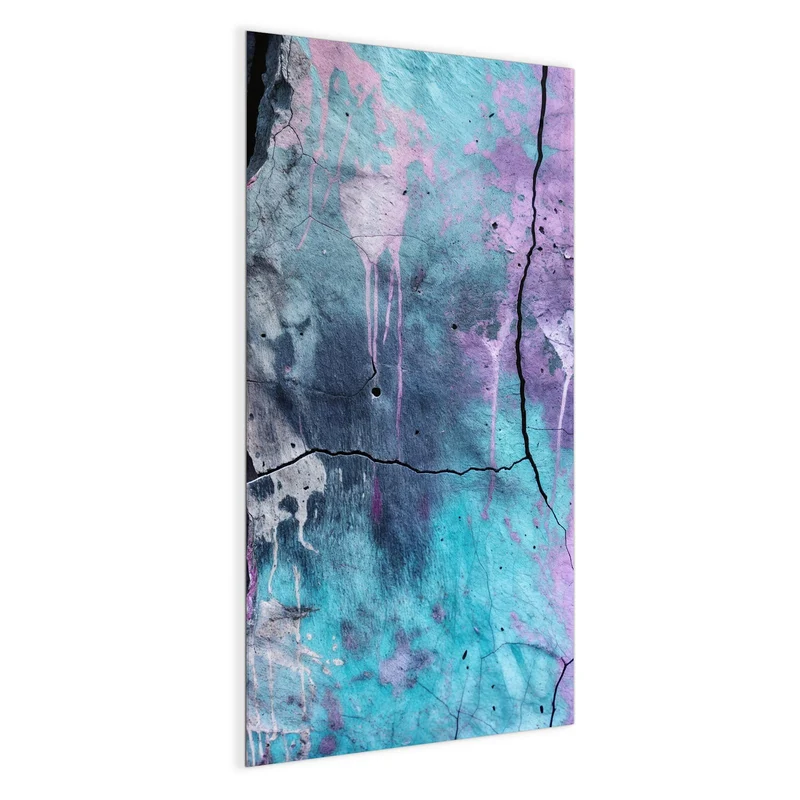 Magnettafel - Rissiger Beton in Lila