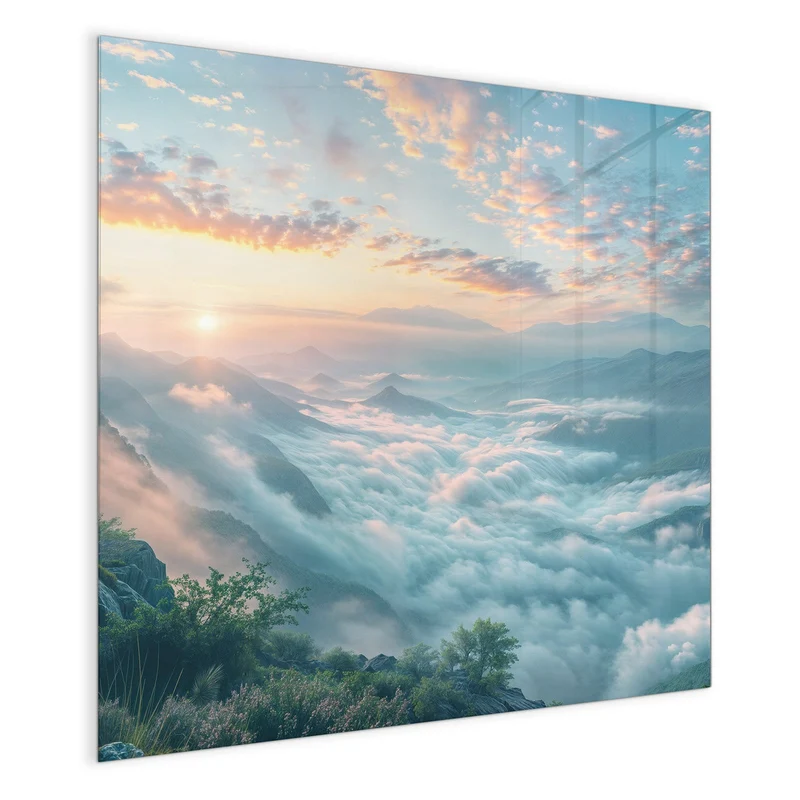 Magnettafel - Wolkenmeer am Morgen
