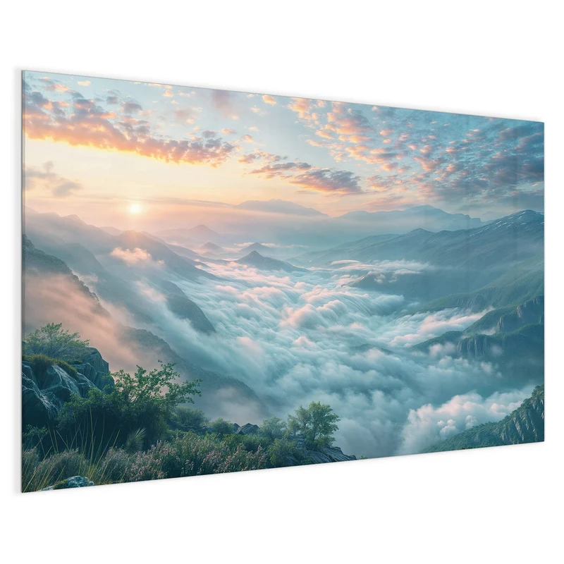 Magnettafel - Wolkenmeer am Morgen