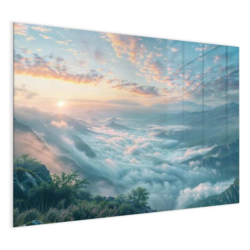 Magnettafel - Wolkenmeer am Morgen
