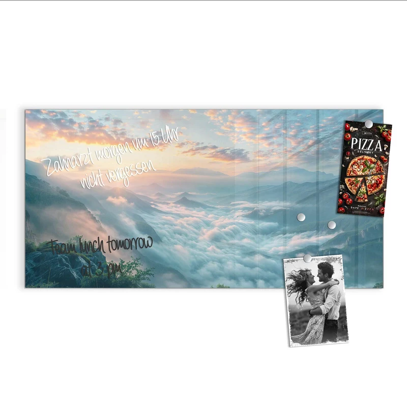 Magnettafel - Wolkenmeer am Morgen