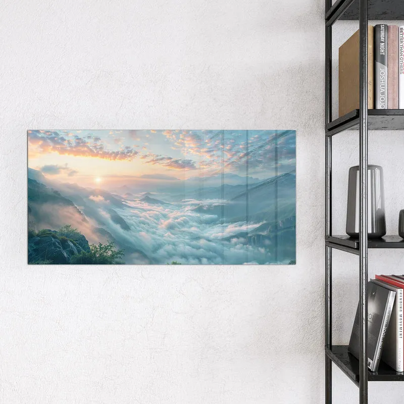 Magnettafel - Wolkenmeer am Morgen