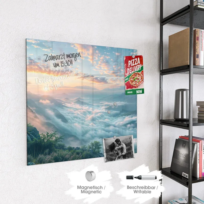 Magnettafel - Wolkenmeer am Morgen