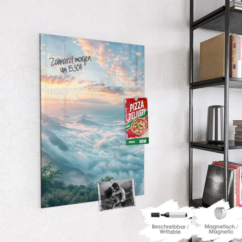 Magnettafel - Wolkenmeer am Morgen