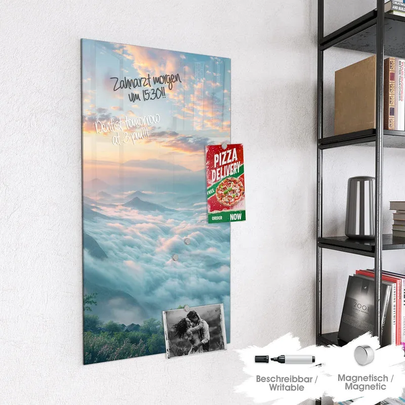 Magnettafel - Wolkenmeer am Morgen