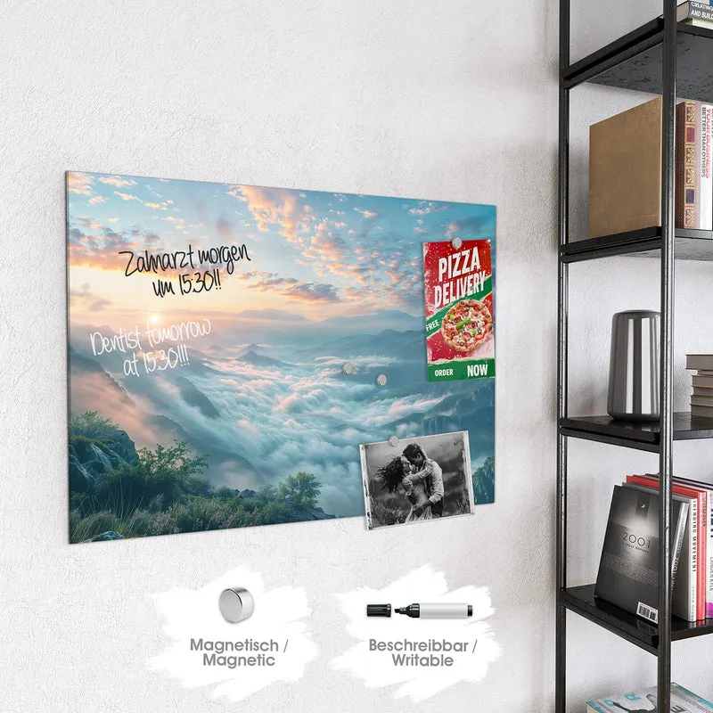 Magnettafel - Wolkenmeer am Morgen