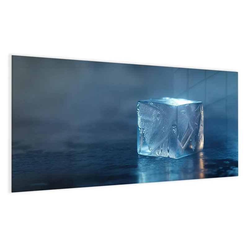 Magnettafel - Blauer Eiswürfel