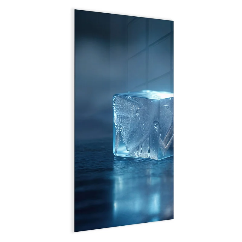 Magnettafel - Blauer Eiswürfel