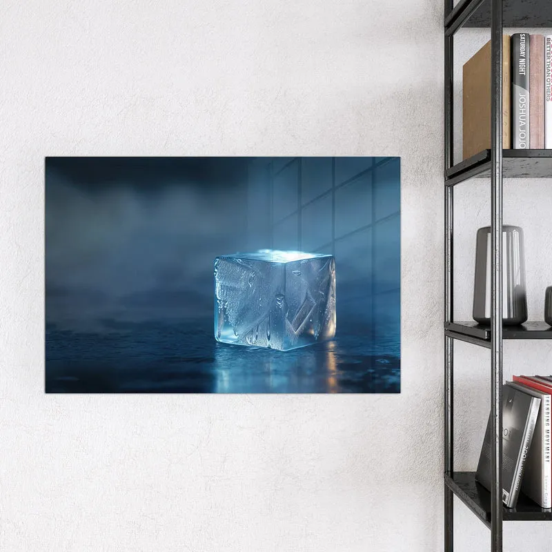 Magnettafel - Blauer Eiswürfel
