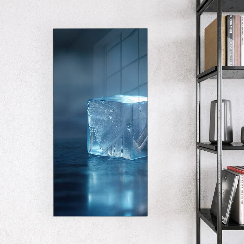 Magnettafel - Blauer Eiswürfel