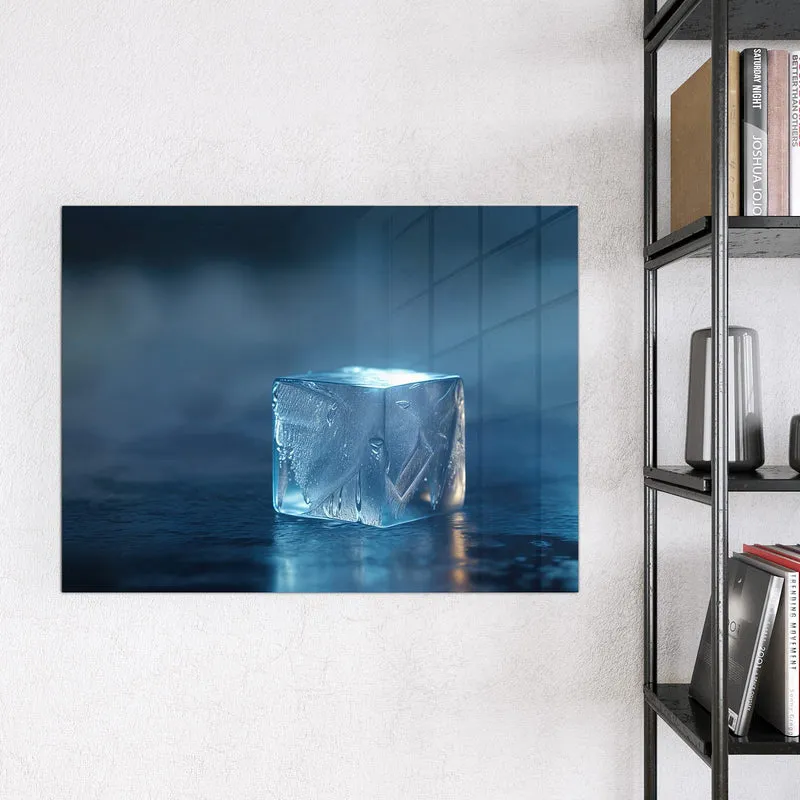 Magnettafel - Blauer Eiswürfel