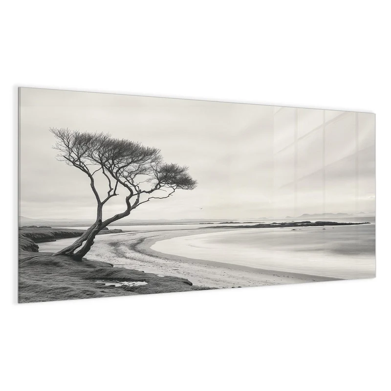 Magnettafel - Einsamer Baum am Meer