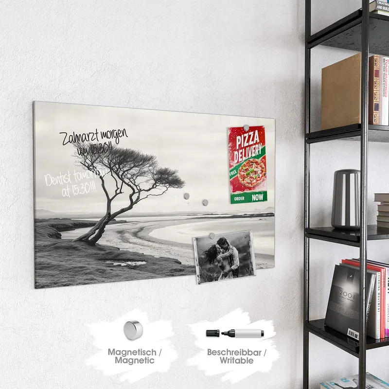 Magnettafel - Einsamer Baum am Meer