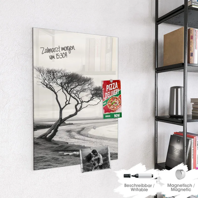 Magnettafel - Einsamer Baum am Meer