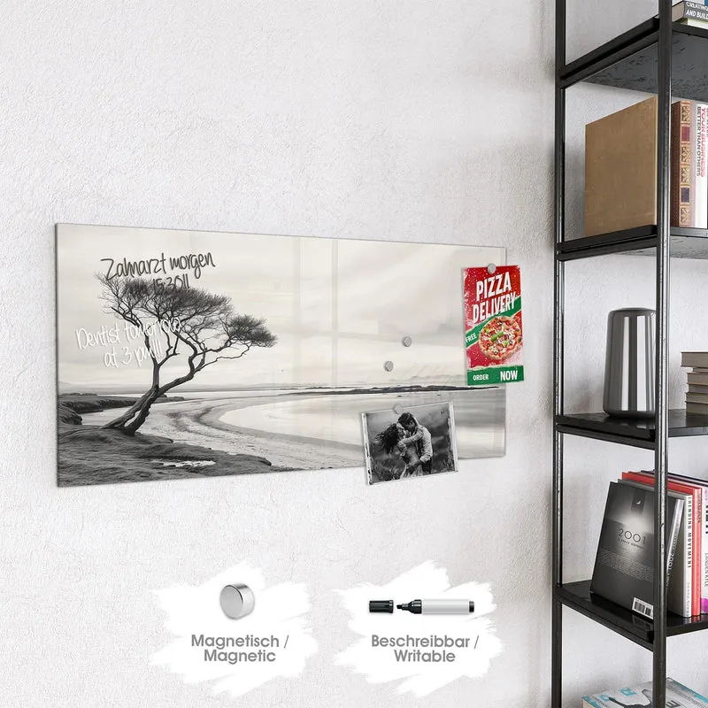 Magnettafel - Einsamer Baum am Meer