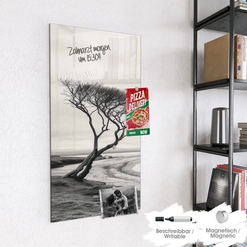 Magnettafel - Einsamer Baum am Meer