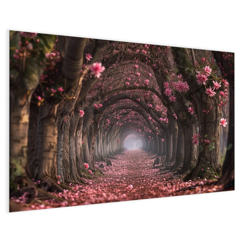 Magnettafel - Rosa Blütentunnel