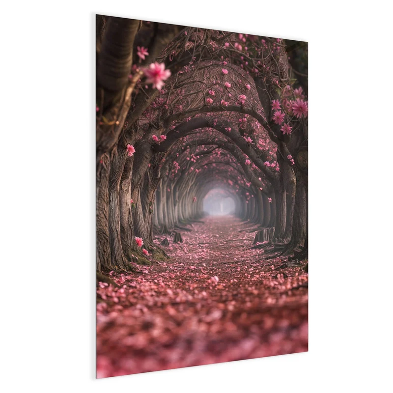 Magnettafel - Rosa Blütentunnel
